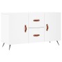 Credenza Bianca 100x36x60 cm in Legno Multistrato