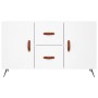 Credenza Bianca 100x36x60 cm in Legno Multistrato