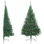 Albero di Natale Artificiale Metà con Supporto Verde 180 cm PVC