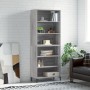 Credenza Grigio Sonoma 69,5x32,5x180 cm Legno Multistrato