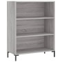 Credenza Grigio Sonoma 69,5x32,5x180 cm Legno Multistrato