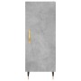 Credenza Grigio Cemento 34,5x34x180 cm in Legno Multistrato