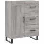 Credenza Grigio Sonoma 69,5x34x180 cm in Legno Multistrato