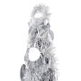 Albero di Natale Artificiale Apribile Argento 150 cm PET