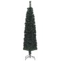 Albero Natale Artificiale Sottile Supporto 210 cm Fibra Ottica