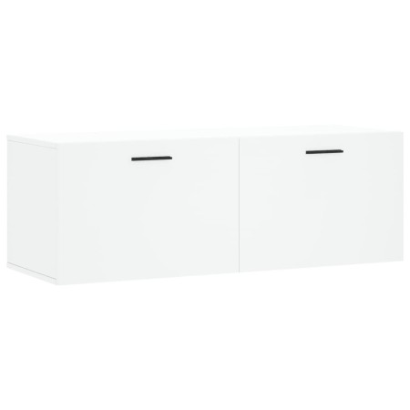 Mobile a Parete Bianco 100x36,5x35 cm in Legno Multistrato