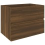 Mobile Lavabo Rovere Marrone 60x38,5x45 cm in Legno Multistrato
