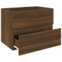 Mobile Lavabo Rovere Marrone 60x38,5x45 cm in Legno Multistrato