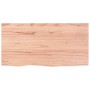Ripiano Muro Marrone 80x40x(2-4) cm Massello Rovere Trattato