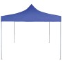 Gazebo Professionale Pieghevole 2x2 m in Acciaio Blu