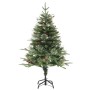 Albero di Natale Preilluminato con Pigne Verde 120 cm PVC e PE