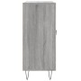 Credenza Grigio Sonoma 90x34x80 cm in Legno Multistrato