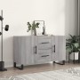 Credenza Grigio Sonoma 100x36x60 cm in Legno Multistrato