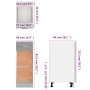 Mobile con Cassetto Grigio Sonoma 30x46x81,5 Legno Multistrato