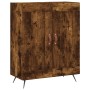 Credenza Rovere Fumo 69,5x34x90 cm in Legno Multistrato