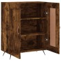 Credenza Rovere Fumo 69,5x34x90 cm in Legno Multistrato