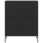 Armadietto Nero 80x35x101,5 cm in Acciaio