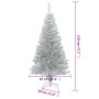 Albero di Natale Artificiale con Supporto Argento 120 cm PET