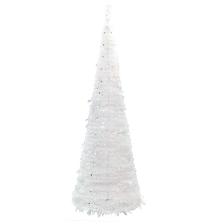 Albero di Natale Artificiale Pop-up con 200 LED Bianco 210 cm