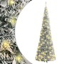 Albero di Natale Artificiale Pop-up Neve Fioccata 100 LED 150cm