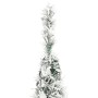 Albero di Natale Artificiale Pop-up Neve Fioccata 100 LED 150cm