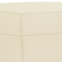 Set di Divani 3 pz con Cuscini crema in Similpelle