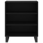 Credenza Nera 57x35x70 cm in Legno Multistrato