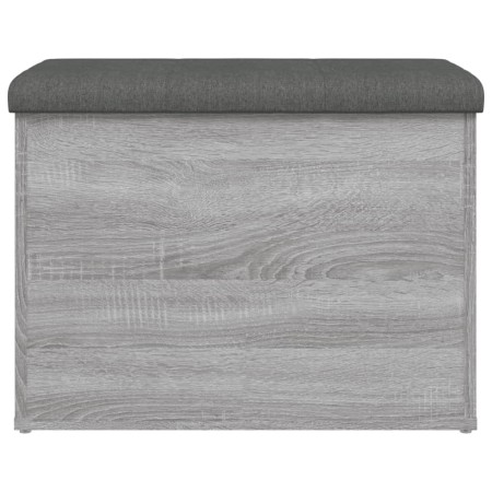 Panca Portaoggetti Grigio Sonoma 62x42x45 cm Legno Multistrato