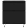 Credenza Nero 60x35x70 cm in Legno Multistrato