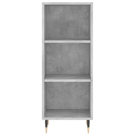 Credenza Grigio Cemento 34,5x32,5x180 cm in Legno Multistrato