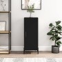 Credenza Nero 34,5x34x90 cm in Legno Multistrato