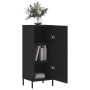 Credenza Nero 34,5x34x90 cm in Legno Multistrato