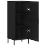 Credenza Nero 34,5x34x90 cm in Legno Multistrato