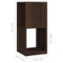 Armadietto Girevole Rovere Fumo 34,5x34,5x75,5 cm Truciolato