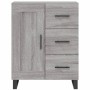 Credenza Grigio Sonoma 69,5x34x180 cm in Legno Multistrato