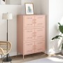 Credenza Rosa 68x39x113 cm in Acciaio