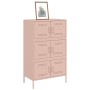 Credenza Rosa 68x39x113 cm in Acciaio