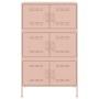 Credenza Rosa 68x39x113 cm in Acciaio