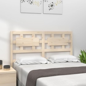 Testiera Letto 125,5x4x100 cm in Legno Massello di Pino