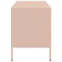 Mobili TV 2 pz Rosa 68x39x50,5 cm in Acciaio Laminato a Freddo