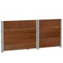 Fioriera da Giardino Marrone 80x60 cm Legno Massello di Pino