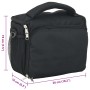 Borsa Fotocamera con Coperta Impermeabile Nera Tessuto Oxford