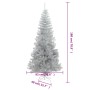 Albero di Natale Artificiale con Supporto Argento 180 cm PET