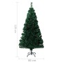 Albero Natale Artificiale con Supporto 120 cm in Fibra Ottica