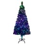 Albero di Natale con Supporto Verde 240 cm in Fibra Ottica