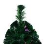 Albero di Natale con Supporto Verde 240 cm in Fibra Ottica