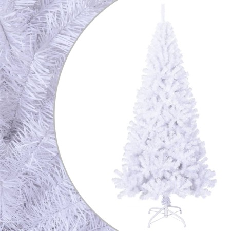 Albero di Natale Artificiale con Rami Spessi Bianco 180 cm PVC