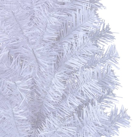 Albero di Natale Artificiale con Rami Spessi Bianco 180 cm PVC