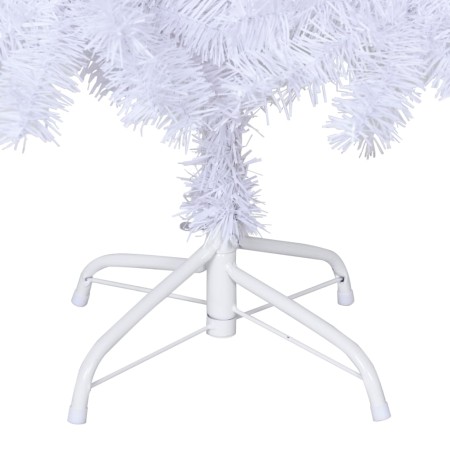 Albero di Natale Artificiale con Rami Spessi Bianco 180 cm PVC