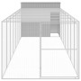 Casetta Cani Corsa Grigio Chiaro 214x865x181 cm Acciaio Zincato
